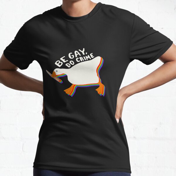 Être gay faire du crime sans titre oie T-shirt respirant