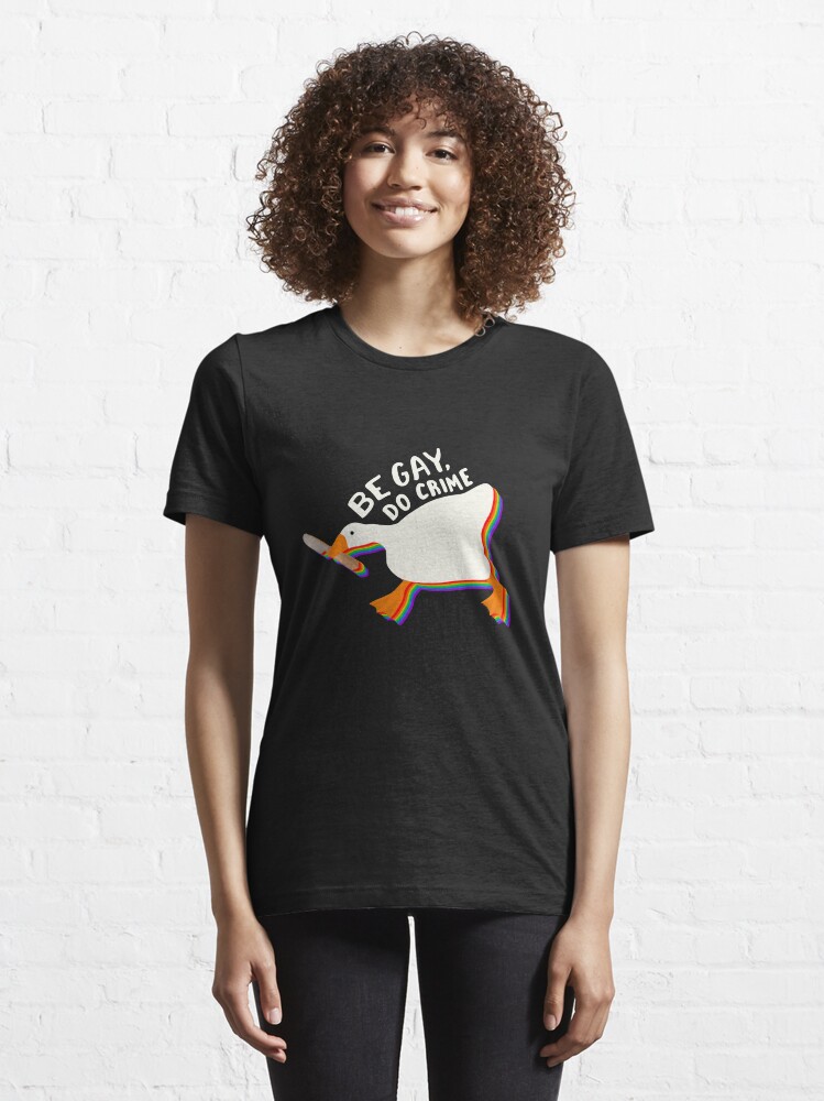 Alternate view of Be gay do crime untitled goose Essential T-Shirt