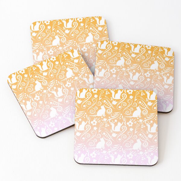 Item preview, Cat and Flowers - Perfect Peach RS designed and sold by CreativityRoams.