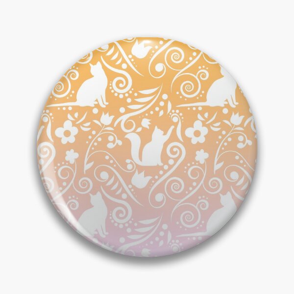 Item preview, Cat and Flowers - Perfect Peach RS designed and sold by CreativityRoams.