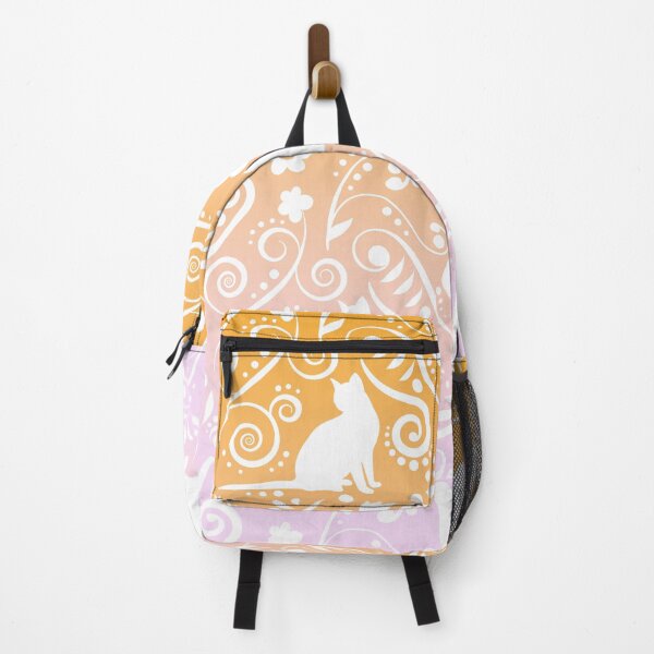 Item preview, Cat and Flowers - Perfect Peach RS designed and sold by CreativityRoams.