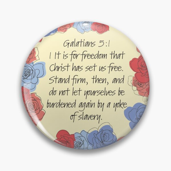 Item preview, Galatians 5:1 designed and sold by Dafnemartinez.