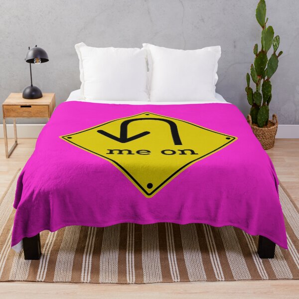 Item preview, U (You) Turn Me On - Funny Road Sign Parody (hot pink) designed and sold by Davey's Designs.