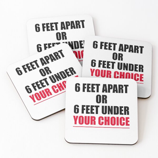 Item preview, 6 feet apart or 6 feet under your choice designed and sold by Andrea Lina.