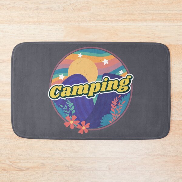 Item preview, Camping Mountain Night Moon Flower Hippie Forest 70s 80s Vacation Holiday Summer Gift designed and sold by TheAplus.