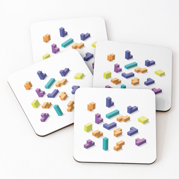Item preview, Tetris pieces designed and sold by ThreeDotsDesign.