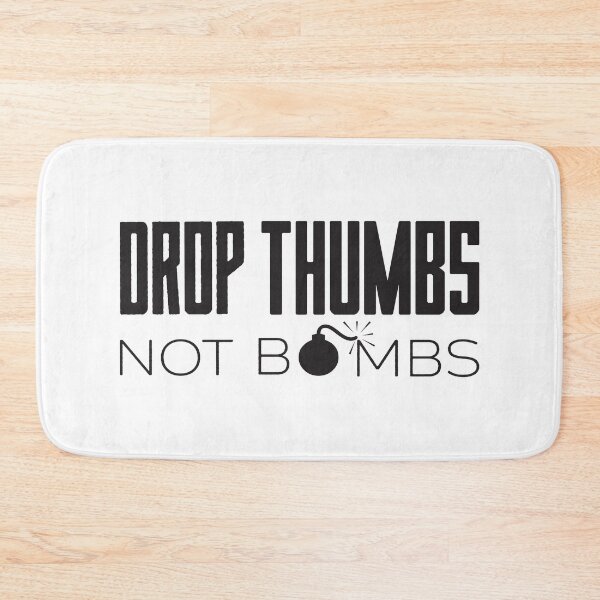 Item preview, Drop Thumbs Not Bombs banjo life designed and sold by lg whittaker.