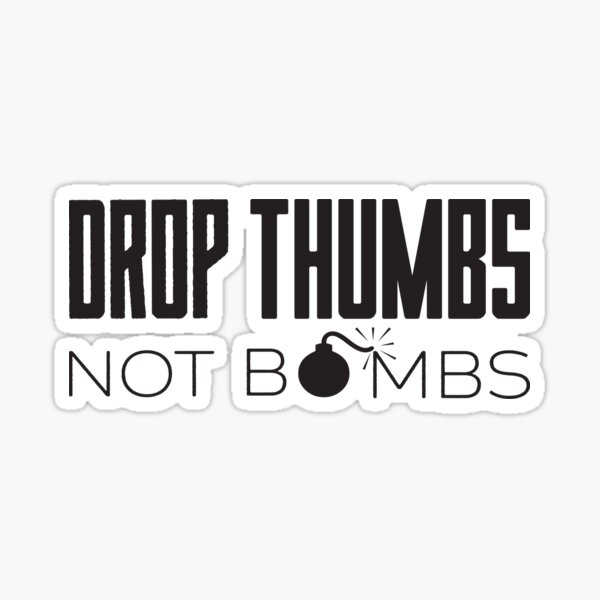 Artikel-Vorschau von Drop Thumbs Not Bombs Banjo Leben, designt und verkauft von lg whittaker.