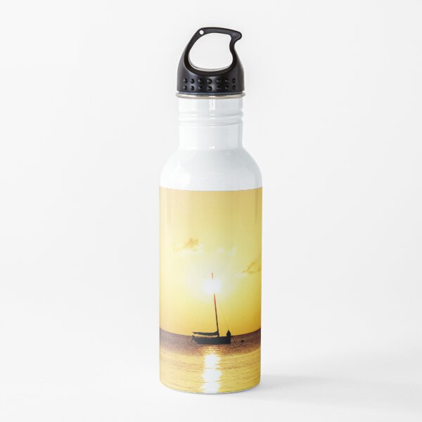 Watercolor People in Nature, NSS, Sailboat 06, St John, USVI Water Bottle