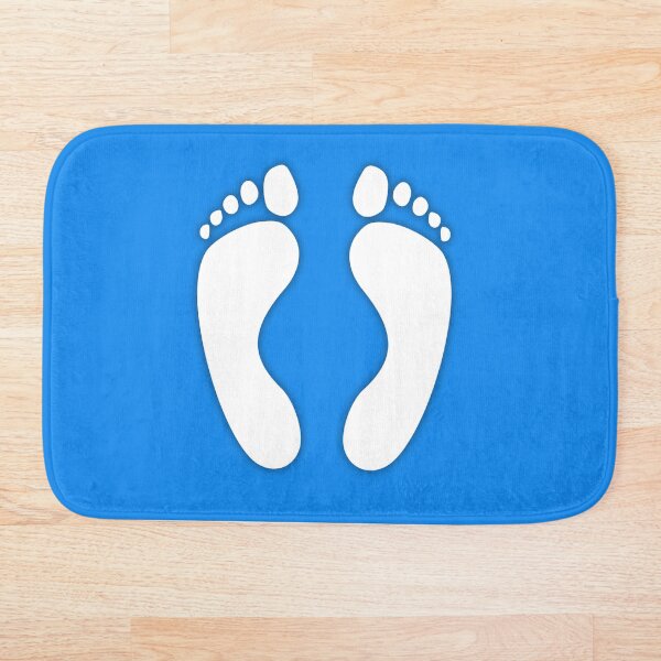 Item preview, Footprint Bathmat designed and sold by benzy.