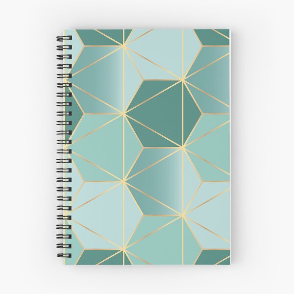 Item preview, cool mint and gold honeycomb pattern designed and sold by PerfectTees03.