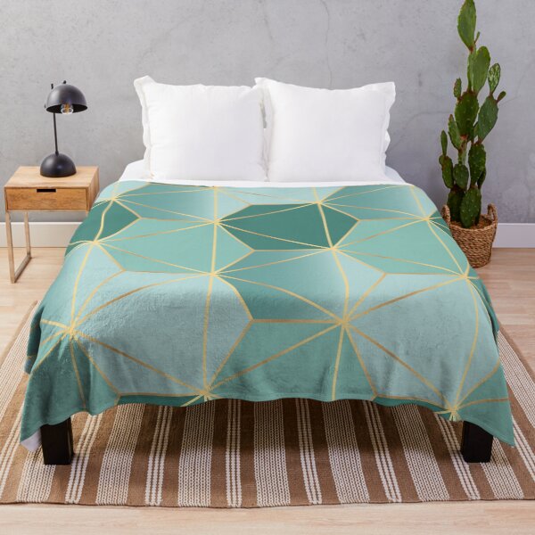 Item preview, cool mint and gold honeycomb pattern designed and sold by PerfectTees03.