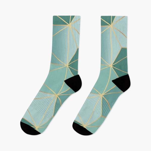 Item preview, cool mint and gold honeycomb pattern designed and sold by PerfectTees03.