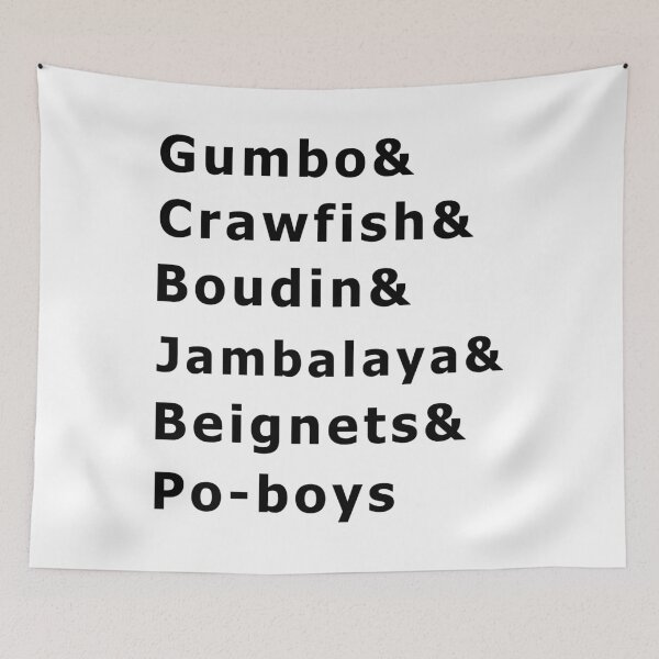 Item preview,  Gumbo, Crawfish, Boudin, Jambalaya, Beignets & Po-boys designed and sold by ilizindotcom.