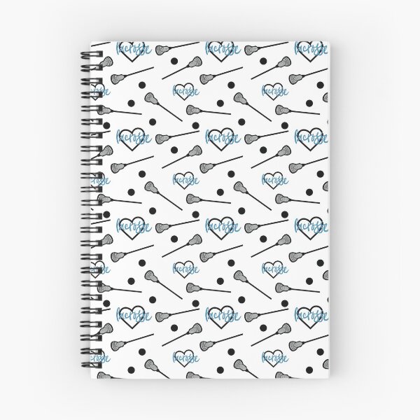 Item preview, Blue on White Lacrosse Sticks and Hearts Pattern designed and sold by Susan Says.