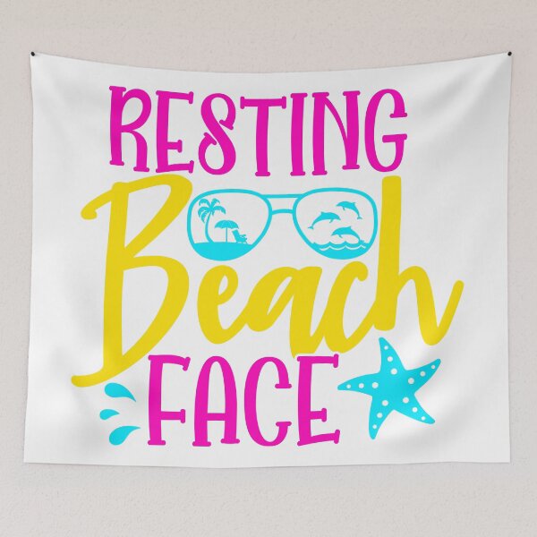 Item preview, Resting beach face designed and sold by purpleblobart.
