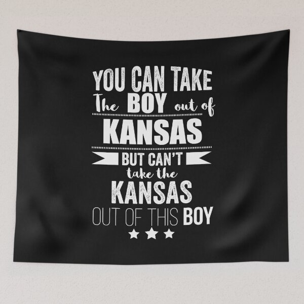 Item preview, Can take boy out of Kansas but Can't take the Kansas out of the boy designed and sold by losttribe.