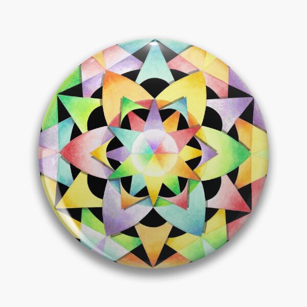 Item preview, Rainbow Kaleidoscope Mandala designed and sold by PatriciaSheaDesigns.
