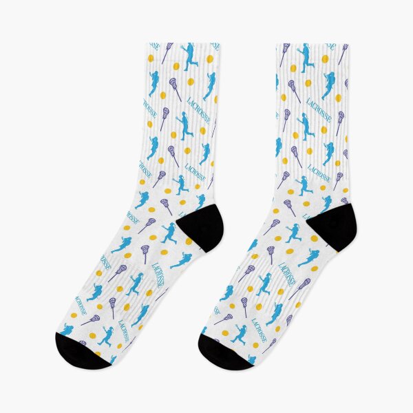 Item preview, Bright Colors Female Lacrosse Player Pattern designed and sold by Susan Says.