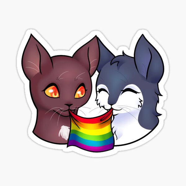 Ravenpaw, Firepaw & Greypaw (Warrior Cats) Sticker by MoonDaneka