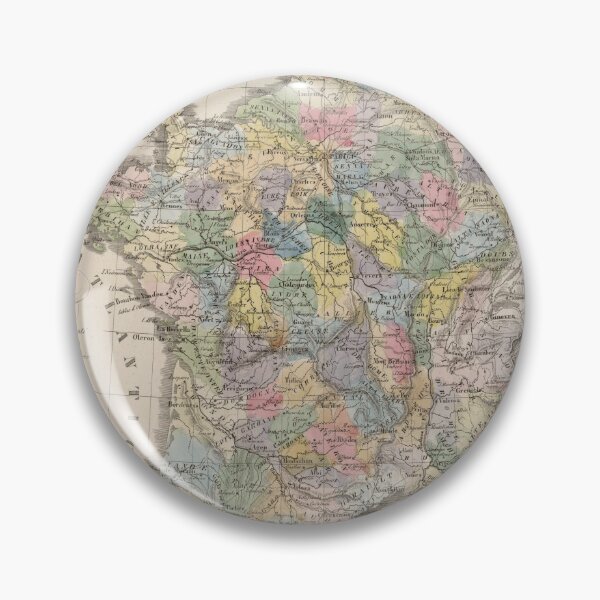 Item preview, Vintage France Map (1842) designed and sold by BravuraMedia.