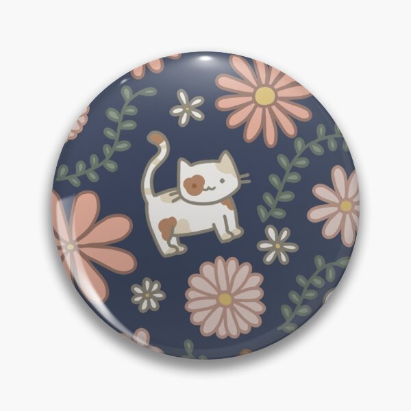 Item preview, Flower Meower (Navy) designed and sold by maddidoodles.
