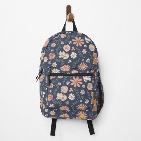Item preview, Flower Meower (Navy) designed and sold by maddidoodles.