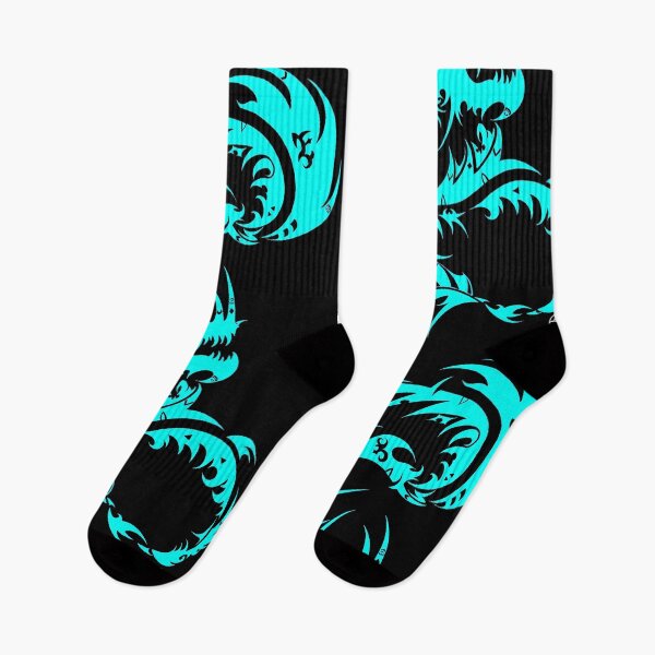 Item preview, Ice Blue Ink Dragon on Black designed and sold by RebeccaDevon.