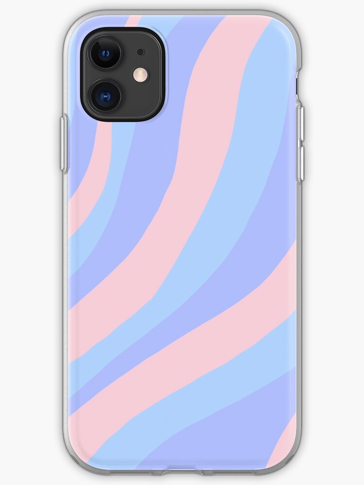 Aesthetic Wallpaper With Blue Stripes Iphone Case Cover By Pastel Paletted Redbubble