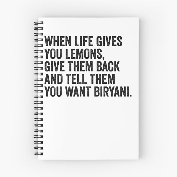 Item preview, When Life Gives You Lemons Ask For Biryani designed and sold by kamrankhan.