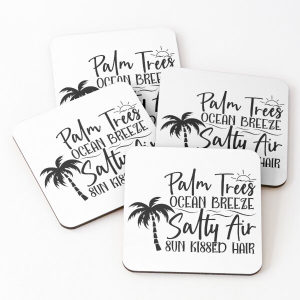 Item preview, Palm trees ocean breeze salty air sun kissed hair designed and sold by purpleblobart.