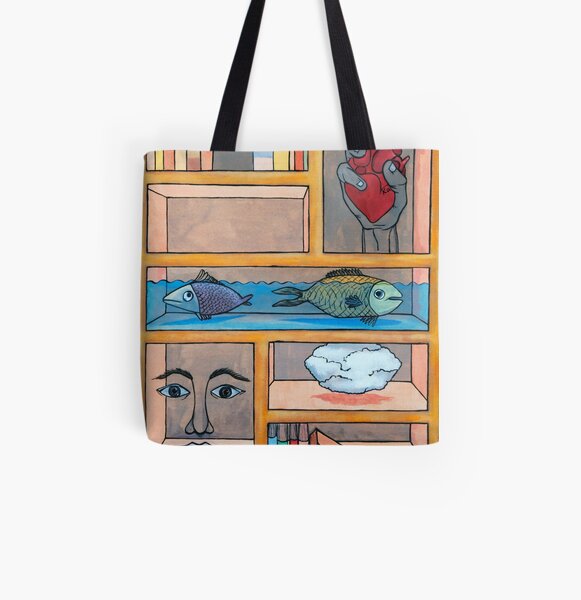 Bookcase All Over Print Tote Bag