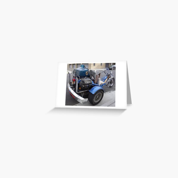 Motor Trike Greeting Card