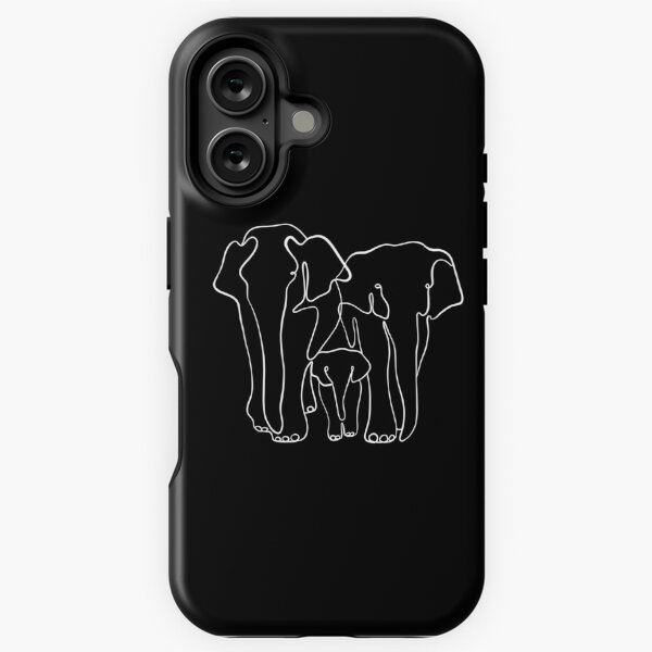 Item preview, Elephants family in white designed and sold by SibMa.