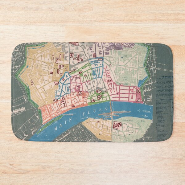 Item preview, Vintage Frankfurt Germany Map (1844) designed and sold by BravuraMedia.