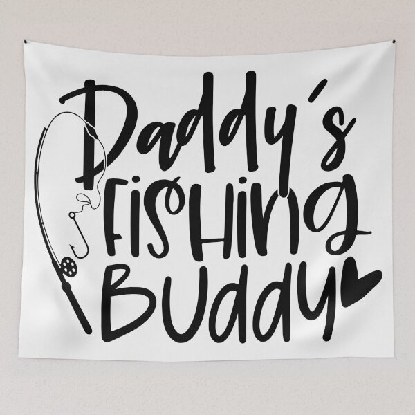 Item preview, Daddy’s fishing buddy designed and sold by purpleblobart.