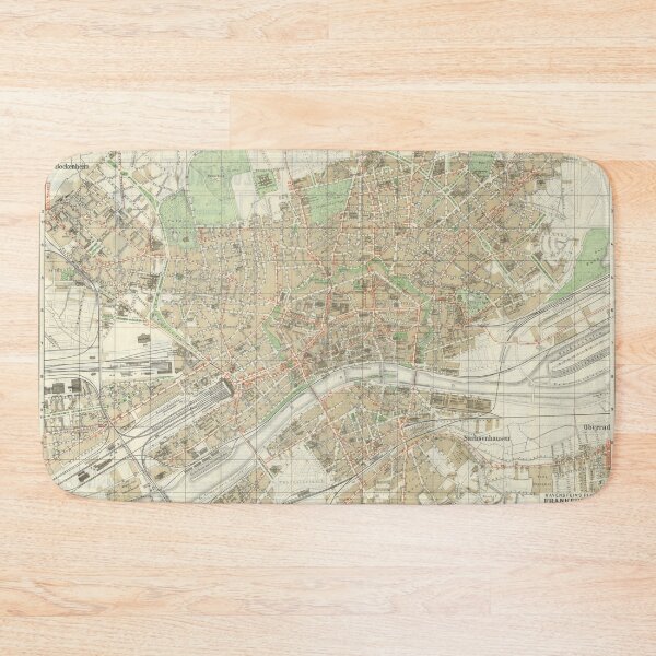 Item preview, Vintage Map of Frankfurt Germany (1910) designed and sold by BravuraMedia.