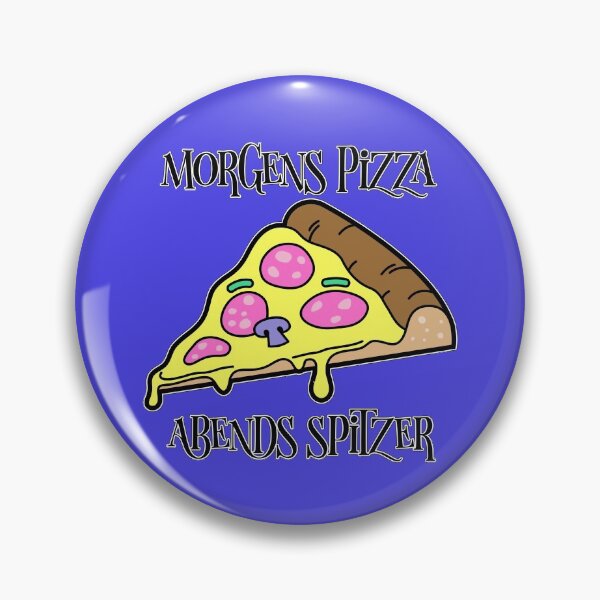 Item preview, Pizza Morgens Pizza Abends Spitzer Food Pasta Italian 80s Gift designed and sold by TheAplus.