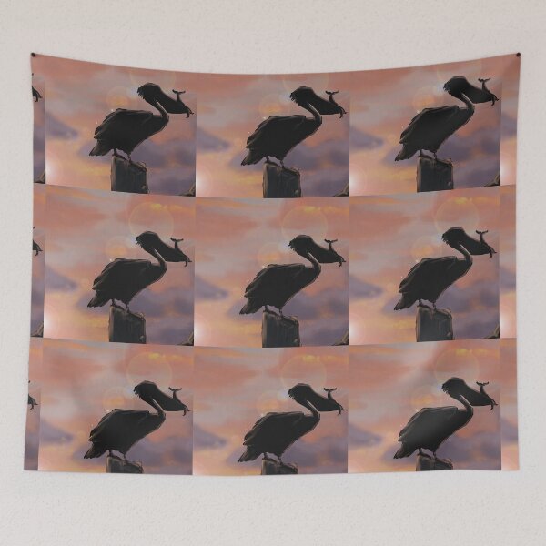 Item preview, pelican and sky designed and sold by Morgane Blanc.