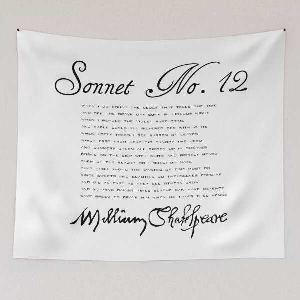 Item preview, Shakespeare Sonnet No. 12 designed and sold by Styled Vintage.