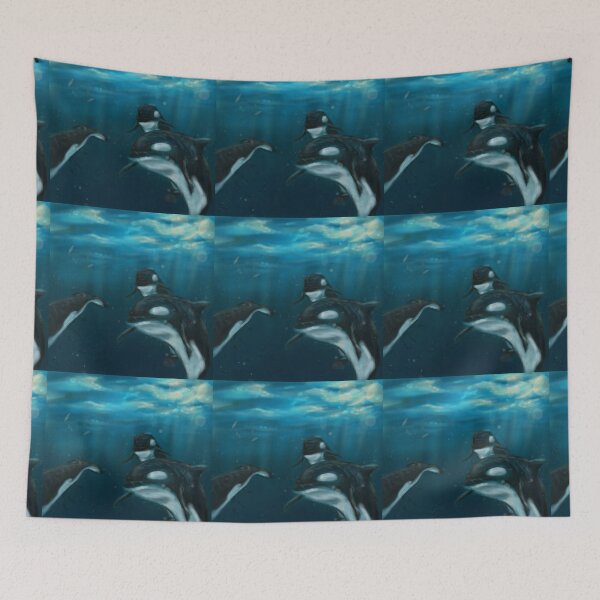Item preview, orcas !!! designed and sold by Morgane Blanc.