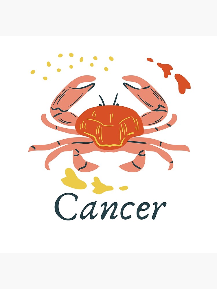 "Cancer Crab Vector Art Graphic" Poster for Sale by gimmesometees Redbubble