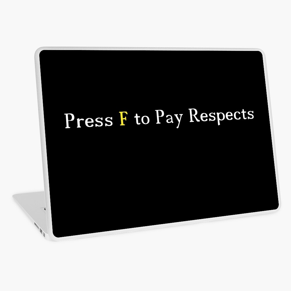 Press F to Pay Respects Sticker by xKiiNG0x