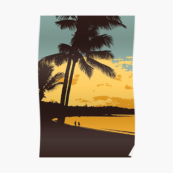 Airlie Beach Australia Sunset Poster