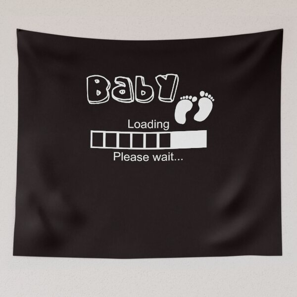 Item preview, Baby pregnant saying loading bar designed and sold by Imutobi.