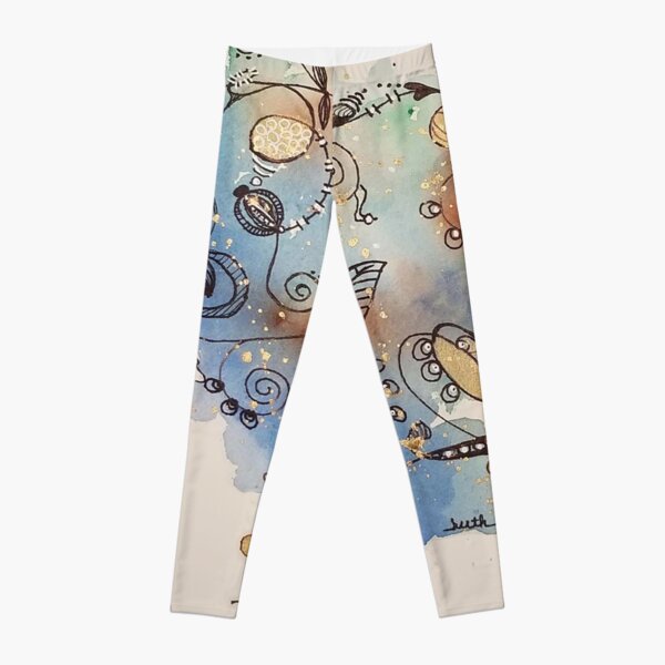 Gold Heart Leggings