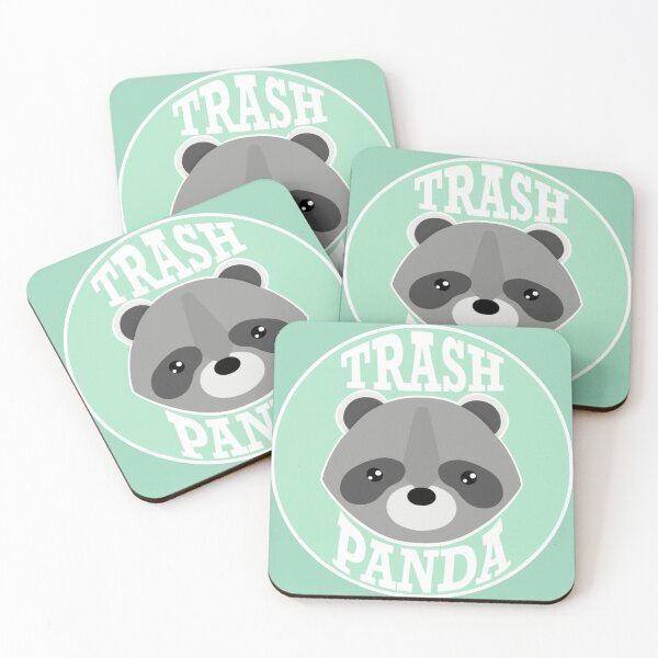Artikelvorschau,  im Hintergrund des Kreises steht "Trash Panda". entworfen und verkauft von GraesDreams.