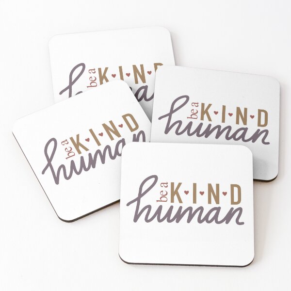Item preview, Be a Kind Human: hearts designed and sold by emmirice.