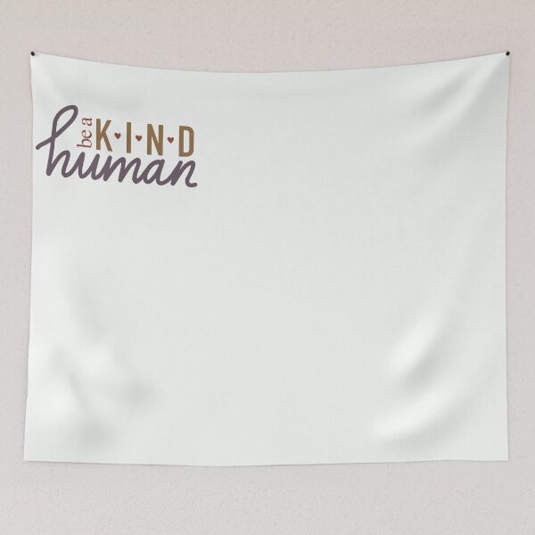 Item preview, Be a Kind Human: hearts designed and sold by emmirice.