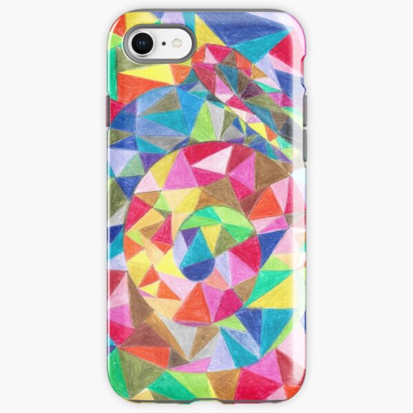 Colourful shell horn iPhone Tough Case